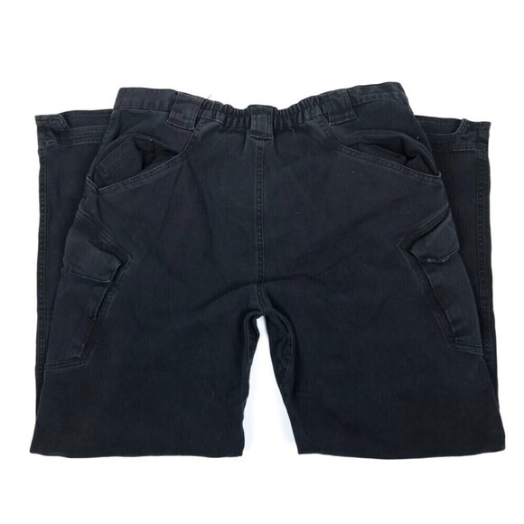 THUNDER Black Tactical Utility EMS Security Utility Black Cargo Pants Mens XXL - Picture 2 of 10